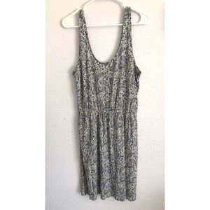 H&M M blue paisley tank fit and flare dress